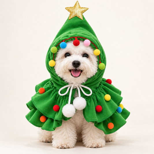 Christmas Tree Pet Cape