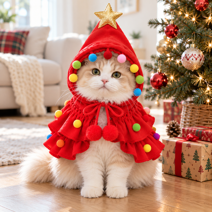 Christmas Tree Pet Cape
