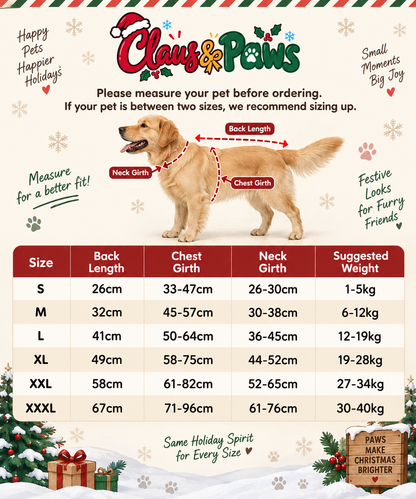 Santa Sleigh Dog Costume